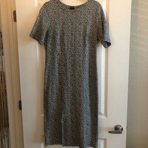 Cheetah print midi dress